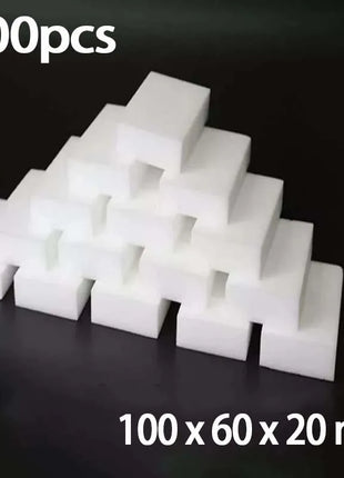 100Pcs/set Melamine Sponge Eraser Sponge Cleaner Cleaning Magic Sponge For Kitchen Bathroom Cleaning Tools Car Office Cleanser - Riparo82
