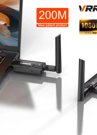 1080P 5G 200m Wireless WiFi HDMI Audio Video Transmitter Receiver Extender Adapter for PS4 Camera DVD Laptop PC To TV Projector - Riparo82