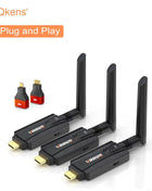 1080P 5G 200m Wireless WiFi HDMI Audio Video Transmitter Receiver Extender Adapter for PS4 Camera DVD Laptop PC To TV Projector - Riparo82