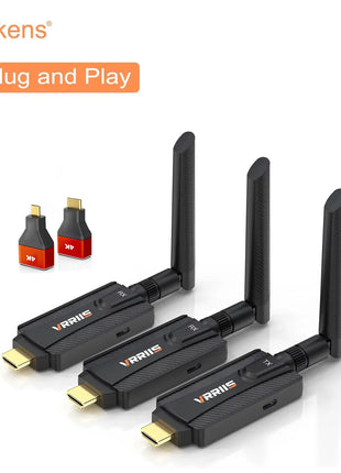 1080P 5G 200m Wireless WiFi HDMI Audio Video Transmitter Receiver Extender Adapter for PS4 Camera DVD Laptop PC To TV Projector - Riparo82