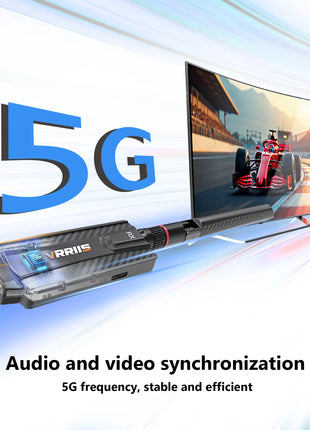 1080P 5G 200m Wireless WiFi HDMI Audio Video Transmitter Receiver Extender Adapter for PS4 Camera DVD Laptop PC To TV Projector - Riparo82