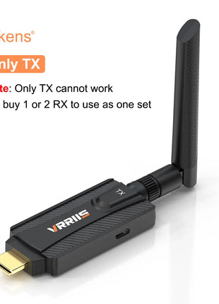 1080P 5G 200m Wireless WiFi HDMI Audio Video Transmitter Receiver Extender Adapter for PS4 Camera DVD Laptop PC To TV Projector - Riparo82