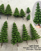 10pcs 1:87 Scale Simulation Pine Model Cedar Trees Landscape Miniature Train Railway Layout Scenery Dioramas Diy Decor mixed - Riparo82
