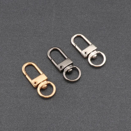 10pcs 33mm Metal Lobster Claw Clasps Swivel Lanyards Trigger Snap Hooks for DIY Bag Key Chains Rings Connector Jewelry Making - Riparo82