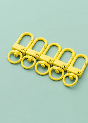 10pcs 33mm Metal Lobster Claw Clasps Swivel Lanyards Trigger Snap Hooks for DIY Bag Key Chains Rings Connector Jewelry Making - Riparo82