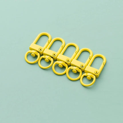 10pcs 33mm Metal Lobster Claw Clasps Swivel Lanyards Trigger Snap Hooks for DIY Bag Key Chains Rings Connector Jewelry Making - Riparo82