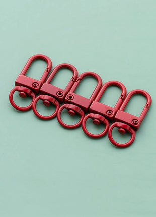 10pcs 33mm Metal Lobster Claw Clasps Swivel Lanyards Trigger Snap Hooks for DIY Bag Key Chains Rings Connector Jewelry Making - Riparo82