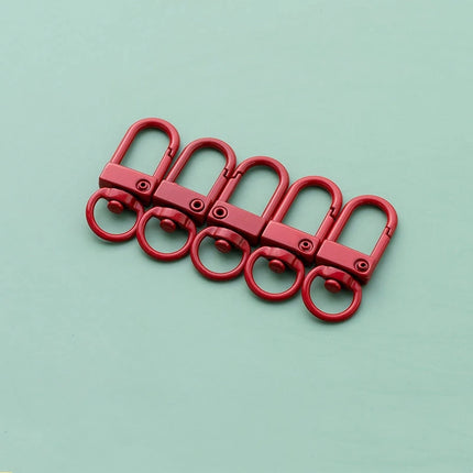 10pcs 33mm Metal Lobster Claw Clasps Swivel Lanyards Trigger Snap Hooks for DIY Bag Key Chains Rings Connector Jewelry Making - Riparo82