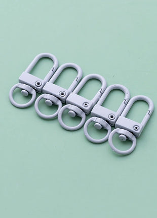 10pcs 33mm Metal Lobster Claw Clasps Swivel Lanyards Trigger Snap Hooks for DIY Bag Key Chains Rings Connector Jewelry Making - Riparo82