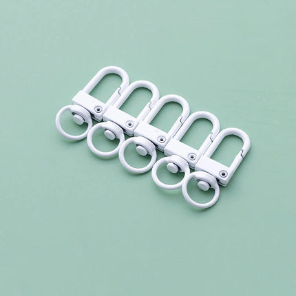 10pcs 33mm Metal Lobster Claw Clasps Swivel Lanyards Trigger Snap Hooks for DIY Bag Key Chains Rings Connector Jewelry Making - Riparo82