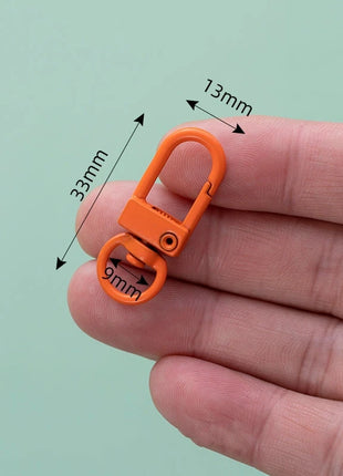 10pcs 33mm Metal Lobster Claw Clasps Swivel Lanyards Trigger Snap Hooks for DIY Bag Key Chains Rings Connector Jewelry Making - Riparo82