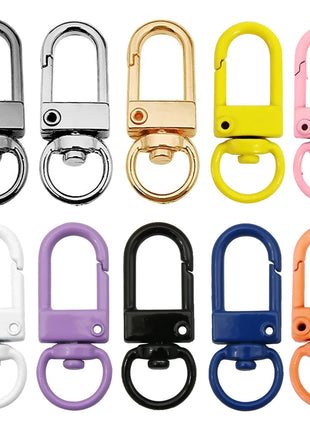 10pcs 33mm Metal Lobster Claw Clasps Swivel Lanyards Trigger Snap Hooks for DIY Bag Key Chains Rings Connector Jewelry Making - Riparo82
