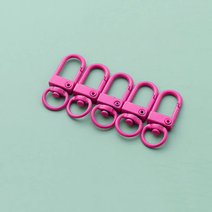10pcs 33mm Metal Lobster Claw Clasps Swivel Lanyards Trigger Snap Hooks for DIY Bag Key Chains Rings Connector Jewelry Making - Riparo82