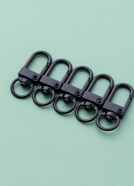 10pcs 33mm Metal Lobster Claw Clasps Swivel Lanyards Trigger Snap Hooks for DIY Bag Key Chains Rings Connector Jewelry Making - Riparo82