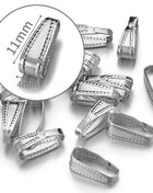 10pcs 50pcs Stainless Steel Square Bail Clasp Pendant Charm Connector Buckle Clip Clasp Necklace Bag DIY Jewelry Making Supplies - Riparo82