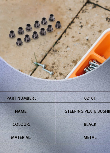 12Pcs 02101 Steering Pivot Bushing C-Hub Bushings HSP Spare Parts Nitro RC Car Parts for 1/10 R/C Model Car - Riparo82