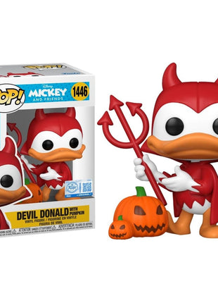 Funko Pop ! Disney - Mickey and friends - Devil Donald With Pumpkin (1446) - Vinyl figure 10 cm