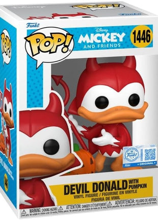 Funko Pop ! Disney - Mickey and friends - Devil Donald With Pumpkin (1446) - Vinyl figure 10 cm