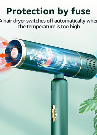 Hair Dryer with Blue Light Hot and Cold Wind, Professional Ion Hair Care Dryer with Diffuser, Gentle and Safe Hair Dryer, gifts for others, birthday gift - Riparo82