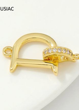 18K Gold Plated Bracelet Clasps DIY Jewelry Findings - Riparo82