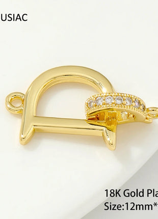 18K Gold Plated Bracelet Clasps DIY Jewelry Findings - Riparo82
