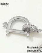 18K Gold Plated Bracelet Clasps DIY Jewelry Findings - Riparo82