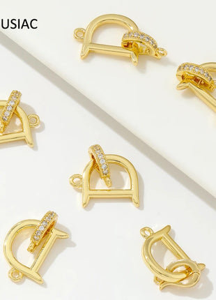 18K Gold Plated Bracelet Clasps DIY Jewelry Findings - Riparo82