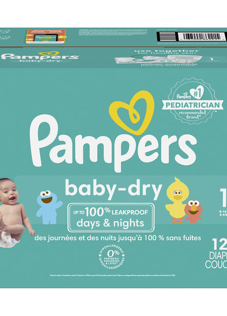 Pampers Pampers Baby-Dry Diapers Size 1 120 Count 120 Count - Riparo82