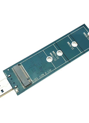 1PCS M.2 to USB Adapter B Key M.2 SSD Adapter USB 3.0 No Cable Needed USB to 2280 M2 SSD Drive Adapter NGFF Converter SSD Reader - Riparo82