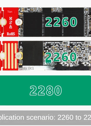 1Pcs M2 M2PLUS NGFF NVME M.2 Extended Transfer 2230, 2242, 2260, 2280 Aircraft M2 CHANGE LONG SIZE U.2 M3 M.3 SSD 24BB - Riparo82