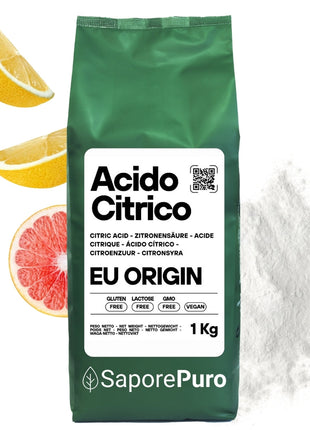 Acido Citrico - Cockatail, Vino, Pulizie, Enologia - Made in EU