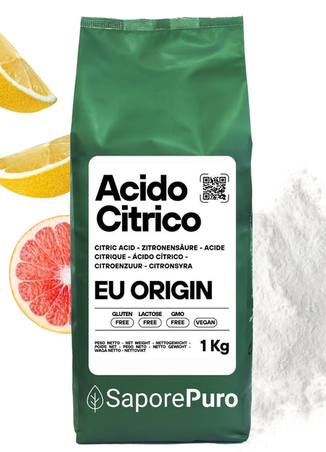 Acido Citrico - Cockatail, Vino, Pulizie, Enologia - Made in EU