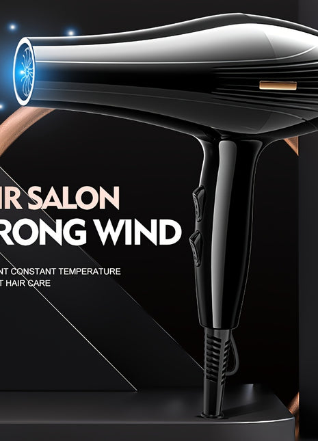 High-Power Hair Dryer With Strong Negative Ions, Low Noise, Fast Drying, Intelligent Temperature Control, Overheat Protection, Suitable For Home Salon Use - Riparo82