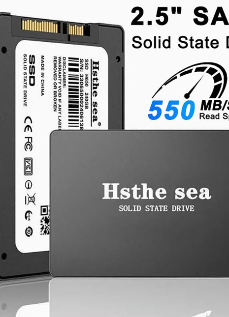 2.5" Inch SATA III 3.0 SSD 128GB 256GB 512GB 1TB Internal Solid State Drive 6Gbps 550MB/S Speed Hard Disk for PC Laptop Desktops - Riparo82