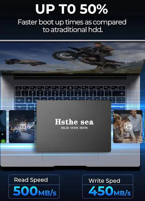 2.5" Inch SATA III 3.0 SSD 128GB 256GB 512GB 1TB Internal Solid State Drive 6Gbps 550MB/S Speed Hard Disk for PC Laptop Desktops - Riparo82