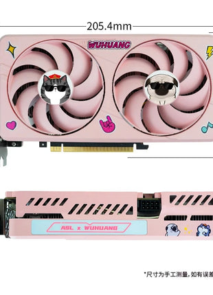 2024 USED  GeForce RTX 4060 8GB GDDR6 128Bit PCI-E 4.0 Brand New Pink Gaming Video Card Graphics Card HDMI-compatible DP For PC - Riparo82