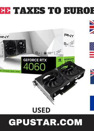 2024 USED  GeForce RTX 4060 8GB Gaming VERTO Graphic Card GDDR6 Nvidia RTX4060 GPU Video Cards 8Pin 128Bit 4060 placa de vídeo - Riparo82