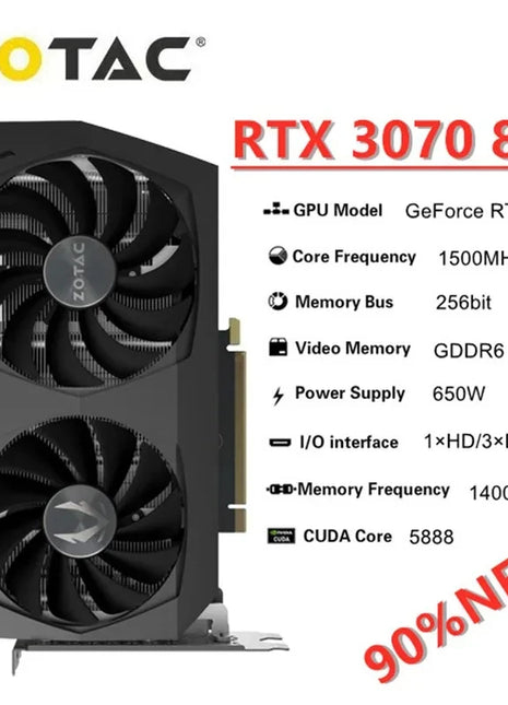 2024 ZOTAC RTX 3070 RTX 3070 8GB Video Cards GPU rtx 3070 8GB X-Gaming GeForce Gaming OC Graphics Card Desktop PC Computer Game - Riparo82