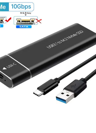 20Gbps M.2 NVME Enclosure USB 3.2 GEN 2X2 Type C NVME SSD Enclosure for 2230/2242/2260/2280 NVME SSD M/ B +M Key External Case - Riparo82