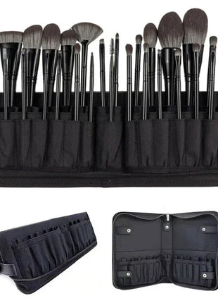 29/23 Holes Foldable Makeup Brush Bag Women Makeup Brush Tools Bag Organizer Travel Powder Cosmetic Sets Toiletry Case Holder - Riparo82
