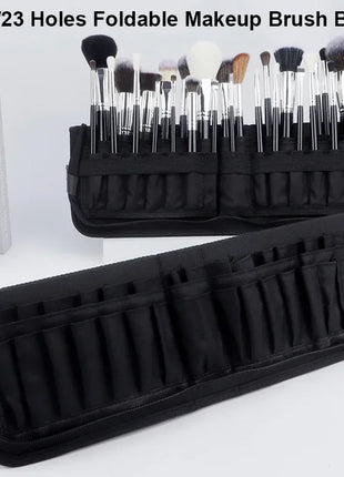 29/23 Holes Foldable Makeup Brush Bag Women Makeup Brush Tools Bag Organizer Travel Powder Cosmetic Sets Toiletry Case Holder - Riparo82