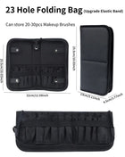 29/23 Holes Foldable Makeup Brush Bag Women Makeup Brush Tools Bag Organizer Travel Powder Cosmetic Sets Toiletry Case Holder - Riparo82