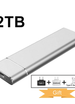 2TB External Hard Drive Pendrive USB 3.1 Notebook Mobile Solid State SSD Nmve M2 Mini Hard Disk Portable SSD Sata 1TB For Laptop - Riparo82