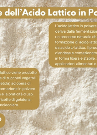 Acido Lattico in Polvere