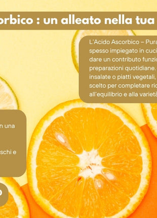 Acido Ascorbico - Pura Vitamina C : Il Nutriente Essenziale per le tue ricette! - (E300) - Confezionato in Italia