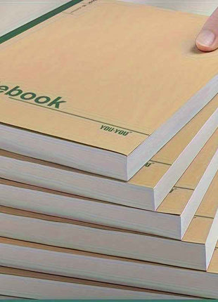 10 Quaderni in Carta Kraft - Carta da Scrittura Non Rivestita Adatta per Ufficio, Scuola, Schizzi - Ideale per Studenti, Artisti, Materiale Scolastico, Giornale del Pittore, Cartoleria Resistente, Diario, Quaderno Multifunzionale, Registro di Lavoro