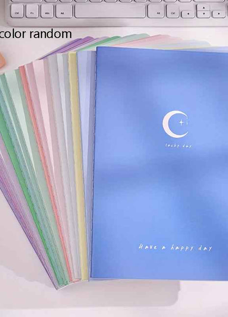 5 Quaderni B5 con Righe Orizzontali - Copertina Opaca, Spine Colorate, Carta di Alta Qualità per Ufficio, Scuola e Pianificazione - Materiale da Scrivere Resistente per Ogni Giorno, Taccuino Minimalista, Tessuto Liscio