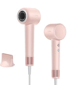 Dreame Hair Dryer Gleam, Fast Hair Drying, Lightweight Design, 0.73lbs, 200 Million Negative Ions For Smooth Hair, Temperature And Air Flow Control, Portable, Pink