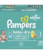 Pampers Pampers Baby-Dry Diapers Size 1 120 Count 120 Count - Riparo82