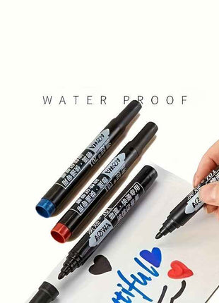 100 pezzi di pennarelli impermeabili, 2 mm, adatti per carta, metallo, vetro, ecc., ritorno a scuola, forniture per lo studio, colori scolastici, pennarelli, cancelleria, penne per scrivere, pennarelli colorati.